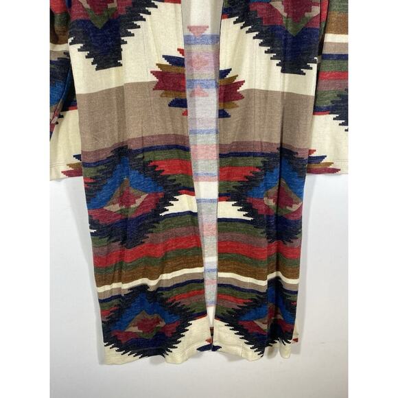 Ali Miles Cardigan Duster Sweater Size Large NEW Southwestern Navajo Cabincore - Picture 5 of 15